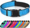 Joytale Halsband Hund, Gepolstertes Hundehalsband Breit aus Neopren Nylon Hundehalsband Verstellbar für Kleine Hunde, Weich und Reflektierend Hundehalsbänder, S, Blau