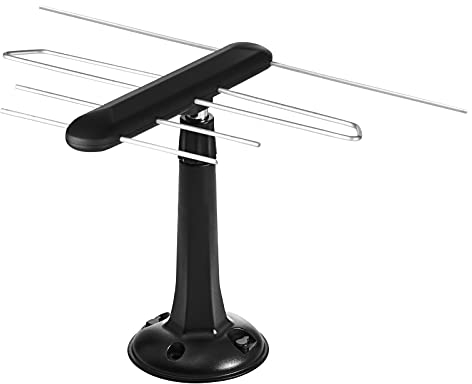 EMOS DVB-T2 Universalantenne/Digitale TV-Antenne für Innen und Außen mit 5G-Filter und Verstärker für HDTV/Receiver mit Full-HD Signalqualität, 0-80 km vom Sender, J0685