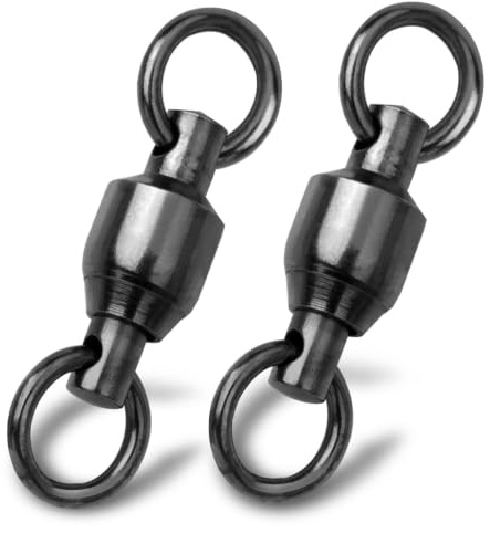 9KM DWLIFE 30Pcs Ball Bearing Fishing Swivels Sea Fishing Accessories 5#