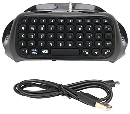 Bewinner 2022 Nuova Tastiera Controller per, Tastiera da Gioco Mini Bluetooth Wireless Gamepad Chatpad per Controller, Supporto per Carica e Riproduzione e Porta per Cuffie Audio