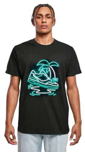 Mister Tee Herren Palm Sneaker Tee Black, M
