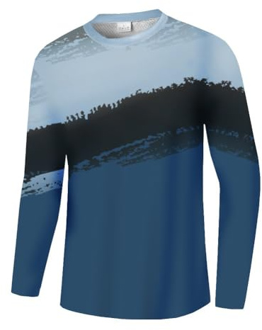 UGLY FROG Erwachsener Radsport Bekleidung- Herren Mountainbike Downhill Freeride BMX Trikot Shirt Motocross Lange Ärmel MTB/Downhill Cycling Jersey