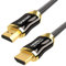 Qnected HDMI 2.1 kabel 2,5 meter | Ultra High Speed | 4K 120Hz & 144Hz, 8K 60Hz Ultra HD | 48 Gbps | Geeignet für PS5, Xbox Series X & S | Kohle Schwarz