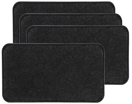 4 almohadillas de fieltro reforzadas con esquinas redondas para bolsa, bolso de cuero, mochila, bolsas, inserto organizado, almohadilla inferior de instalación rápida, multicolor, One Size
