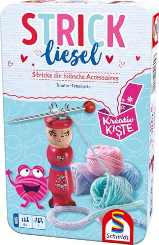 Schmidt Spiele 51609 sticklisa, resespel i en metallburk