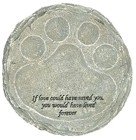 Piedra Conmemorativa para Mascotas, Resina grabada, Personalizada, Resistente a la Intemperie, jardín, césped, decoración de Patio Trasero para Perros, Gatos, Mascotas, 8,3x8,3 (Tipo C