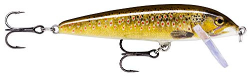 Rapala - Original Floater Angelköder - Angelzubehör aus Balsaholz - Süßwasser Spinnköder - Lauftiefe 0.9-1.5m - Fischköder 7cm, 4g - Hergestellt in Estland - Live Brown Trout