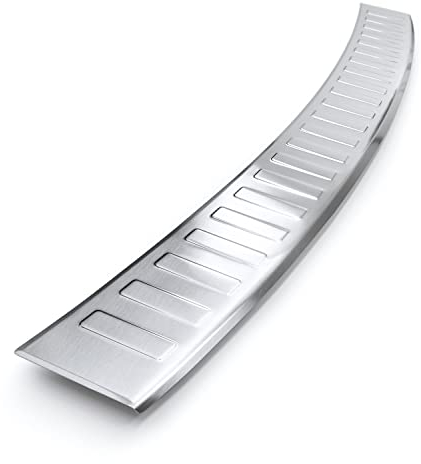 tuning-art L273 Edelstahl Ladekantenschutz passend für Skoda Octavia 3 Combi 2017-2019, Farbe:Silber