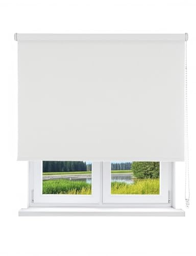 VIEWTEX | Estor Enrollable Opaco Térmico Blanco 150 X 250cm | Bloquea la Entrada de la luz | para Puertas y Ventanas | Fabricado en España | Garantia 5 años
