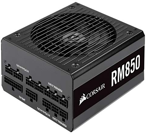 Corsair RM850 PC-Netzteil (Voll-Modulares Kabelmanagement, 80 Plus Gold, 850 Watt, EU) schwarz
