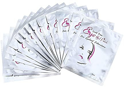 50 pares de almohadillas de gel para ojos, parches de pestañas sin pelusas, almohadillas de gel debajo de los ojos para Pro Salon y extensión de pestañas individuales