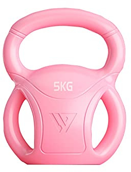 Cfty Kettlebell 2.5kg 5kg Polypropylene Male and Female Dumbbell Gym Exercise Equipment Household Arm Muscle Squat Stovepipe Kettlebell (Pink, Green) (Color : Pink-5kg)