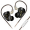 KZ DQS HiFi-In-Ear-Monitore, dynamischer Treiber, hochpräzise Schwingspulen-In-Ear-Kopfhörer IEM mit abnehmbarem 2-Pin-0,75-mm-OFC-Kabel für Bühnenshow, Arbeit (mit Mikrofon)