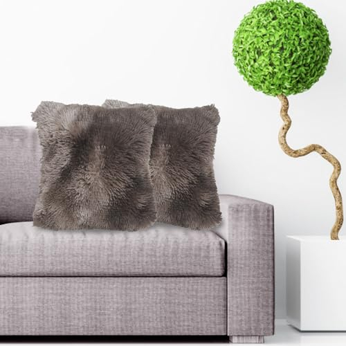 Bustlwor Kuschelkissen, Plüschkissen, Kissenbezug 40x40 Flauschig, Geeignet für Balkone, Wohnzimmer und Büros als Nickerchenkissen…