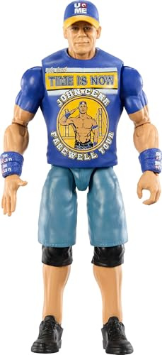Mattel WWE Main Event - John Cena, personaggio collezionabile Superstar Series 159, action figure snodata da 15+ cm con aspetto realistico, giocattolo per bambini, 6+ anni, JGD45