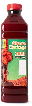 Ghana Heritage 100% Red Palm Oil Zomi 16.9 Fl Oz – Authentic African Zomi Palm Oil for Cooking – Rich, Flavorful Palm Fruit Oil Perfect for Traditional Stews, Soups, and Sauces, 500 ml Bottle