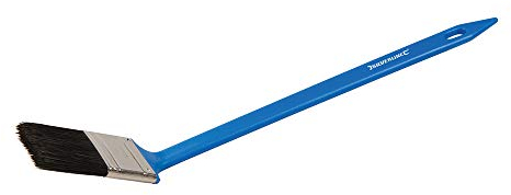 50mm (2” Inch) Angled Paint & Cleaning Brush –Hard To Reach Areas – Behind Pipes & Radiators - Painting & Duster | Long Thin Handle with Bend – Mixed Bristles for All Paint Types