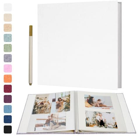 Vienrose Photo Album Self Adhesive Book 40 Pages 28x27cm White