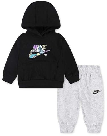 Nike Mixte Enfant B NSW OUTSIDE TL FT PANT SET, Light Smoke Grey Heather, 5 Ans EU