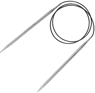 3.25mm Circular Knitting Needles, 80cm Long, Stainless Steel Circular Needles, Metal Fixed Circle Knitting Pins, for Large Project, for Knittings Socks, Hat, Sweater, Scarf, Blanket