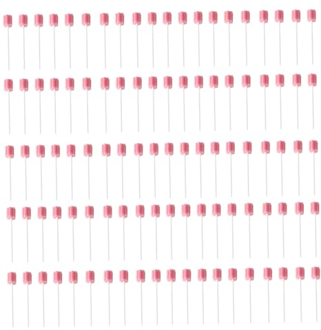 Tamponi per la bocca 100 pezzi Kit per la pulizia dei denti del cane Tamponi per bocca usa e getta Tampone di spugna per pulizia della cavità per anziani, bambini, cura dei denti degli ani