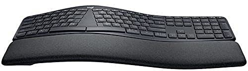 Logitech ERGO K860 Wireless Split Keyboard - Tastiera Ergonomica Wireless, Poggiapolsi, Connettività Bluetooth e USB, Compatibile con Windows e Mac, Layout Italiano ‎QWERTY - Grigio