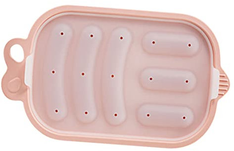 Cabilock 1 Juego molde de suplemento alimenticio juguetes de huevo juguetes para molde para hacer perritos calientes molde para hornear de silicona embutido bandeja