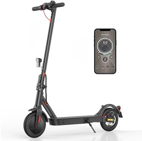 E Scooter mit Straßenzulassung Max 33 km Reichweite, ABE Elektroroller Belastung bis 120kg, LED, 20km/h, 350W Motor,Duales Bremssystem Doppelte Federung Leicht Kompakt & Stabil Eroller Für Pendler