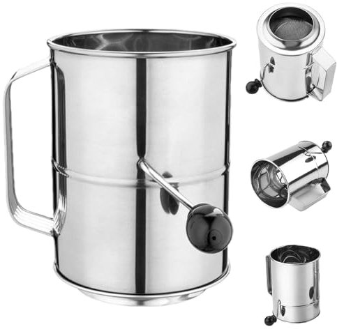 Bakning Sifter, Baking Sifter Handvev Handhållet bakverktyg i rostfritt
