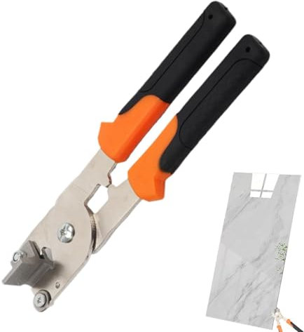 CGACCSD Pinzas para azulejos,Pinza para azulejos de cerámica,Herramienta manual Pinzas para azulejos de cerámica - Herramienta cortadora de mosaico resistente con mango, alicates antideslizantes para
