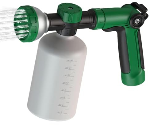 Hose End Sprayer for Use with Fertilizers, Fungicides and Car, Dog Wash, 500ml Refillable Bottle Included