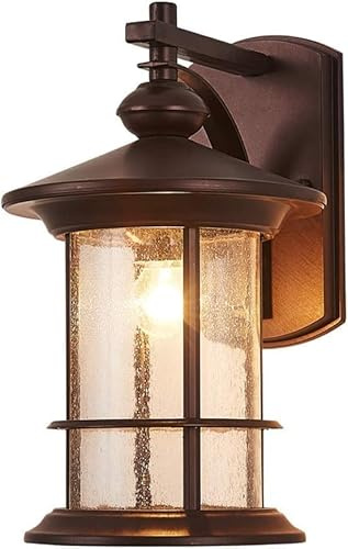 Vattentät utomhusvägglampa - Amen minimalistisk terrasslampa, retro aluminiumlampa för balkong och innergård, E27 Chaner-stil, perfekt trädgårdsuteplats