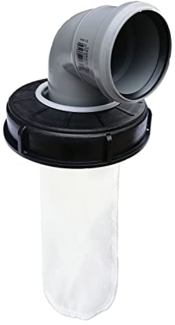 FN-Technik IBC Regenwasser Deckelfilter Regenwasserfilter Deckel NW 150 HT Bogen 89° DN 70