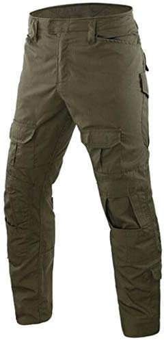 FENG Militära kamouflagebyxor, kamouflage, kamouflage, utomhus, äventyrsbyxor, flera fickor, andningsbara, vattentäta, militära, Army Green, 32