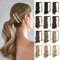 Sofeiyan Curly Ponytail Extension 15 Inch Heat Resistant Synthetic Natural Wavy Hairpiece Wrap Around Pony Tail Hair Extensions for White Black Women Hair Piece, Ash Brown Highlighted Bleach Blonde