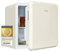 Exquisit Mini Kühlschrank CKB45-0-031F creme | Kühlbox | 47 Liter Nutzinhalt | Hotelkühlschrank | Retrostyle