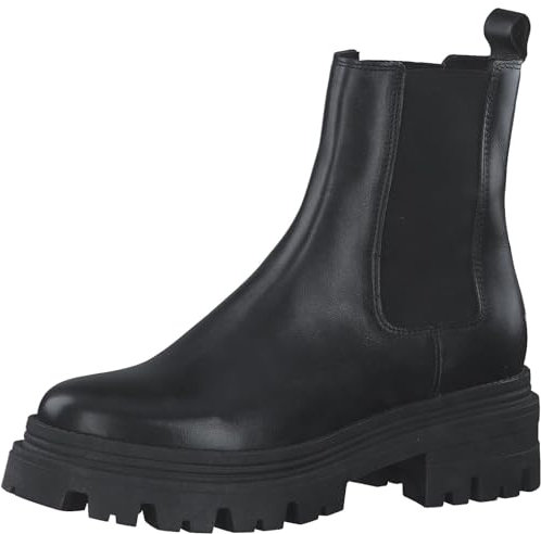 Tamaris Damen Stiefel Leder schwarz 37