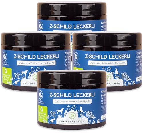 Z-Schild Snack für Hunde - Funktionssnacks für aktive Hunde | Z-Schild Leckerli 4 x | Mit Schwarzkümmelöl und Kokosöl für Schutz und Sicherheit