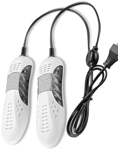 Elektrischer Schuhtrockner,Schuhtrockner Elektrisch,Schuhwärmer Stiefeltrockner,Schuh-und Stiefelwärmer,Tragbarer Schuhwärmer,Stiefeltrockner für Skischuhe Socken Schuhe Handschuhe,Weiß