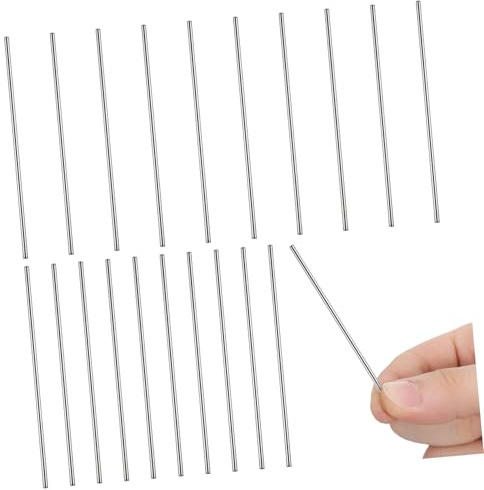 ORFOFE Kit de 20 Alfileres Resistentes Flexión Sujeción Segura de Acero Inoxidable de Bloqueo para Crochet para Tablas de Bloqueo en Tejido y Costura