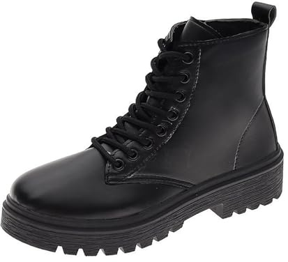 Stivaletto Pelo Donna Stivali Gomma Donna Comodi Pelle Antiscivolo per E Lacci sotto Motivo Stampato a Stivali Overknee da Texani Stivaletti da in Pelle Country