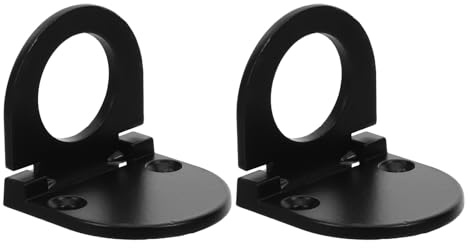 DIYEAH Tiradores Empotrados para Armarios y Cajones 2 Piezas, Manijas Ocultas de Aleación 208 Cepillada Negra, Diseño Discreto para Muebles, Ideales para Tocadores y Almacenamiento