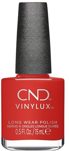 CND Vinylux Long Wear Nail Polish (No Lamp Required), 15 ml, Red, Mambo Beat