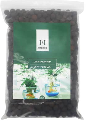Malifea Leca 10 Pound Expanded Clay for Indoor Garden Plants (10 lb)