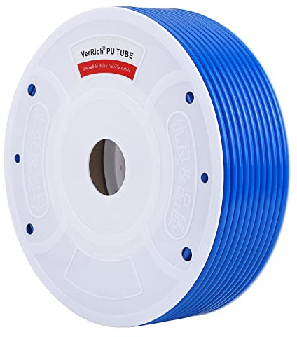 VerRich Tubo aria compressa in PU blu 8 mm di diametro esterno x 5 mm di diametro interno 100 metri tubo flessibile per aria in PU per il trasferimento del compressore d'aria