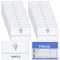 100 Stück Namensschilder, 90 * 58mm Transparent Namensschild für Kleidung Clip Ausweishülle mit Leere Karte Name Tags für Büro Schulen Visitenkarten Ausweis ID Karte(90mm x 58 mm)