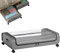 Toothbace Cómoda bajo la cama con ruedas, 31,5 x 17,3 x 6,3 pulgadas, 34 litros, caja de cama con ruedas, caja plegable para guardar ropa, juguetes y zapatos (gris)