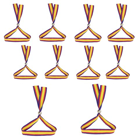 Los Eventos de la Tata. Förpackning med 10 spanska armband, anpassningsbara spanska band för barn och vuxna (10-pack blå band)