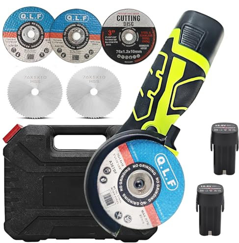 Mini amoladora angular, batería Mini Flex de 16,8 V, 28000 rpm/76 mm, miniamoladora angular ideal para cortar, pulir y lijar