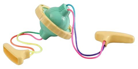 Egg Yolk Mixer - Manual Kitchen Spinner, Pull Rope Tool | Inner Shell Shaker with Compact Handle Design for Home Cooking, White Blender Yellow Utilis